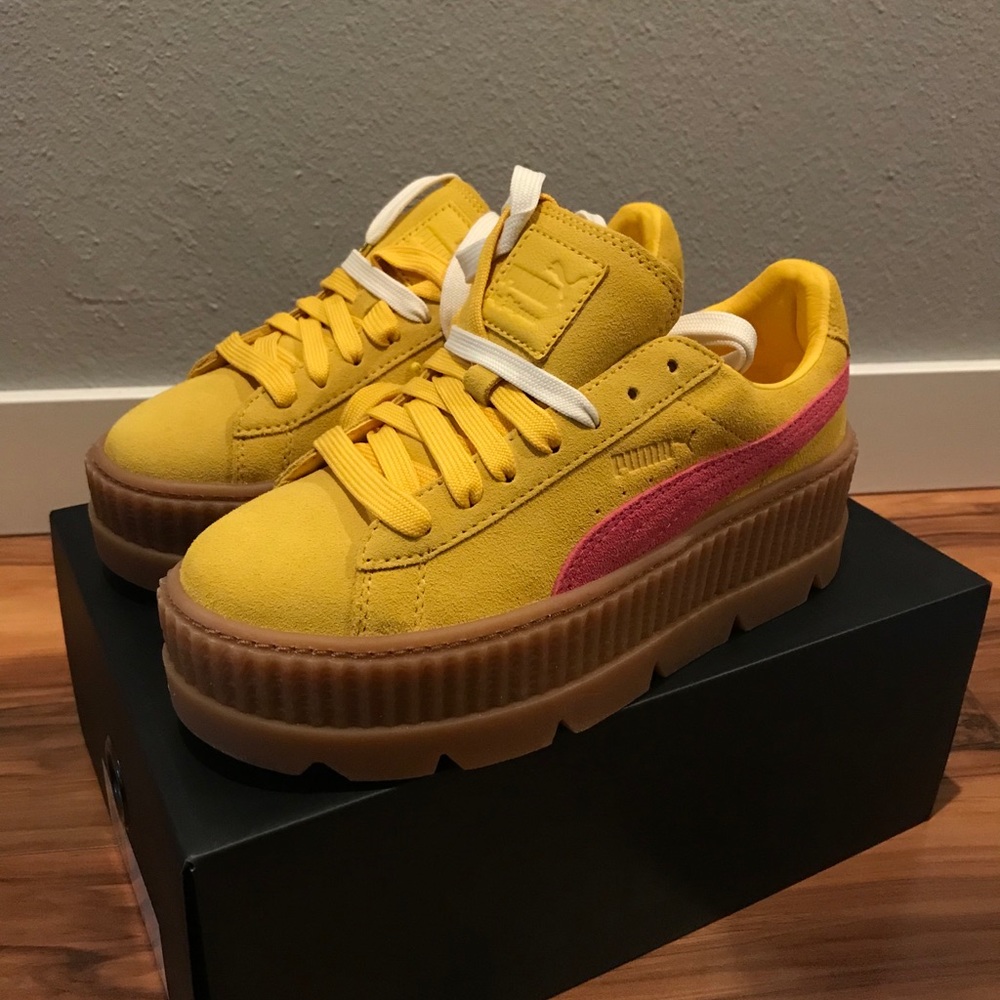 Fenty by Rihanna cleated creeper suede puma shoes
